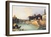 Ponte Vecchio and Tiratoio on the Arno River in Florence-Giuseppe Moricci-Framed Giclee Print