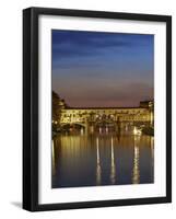 Ponte Vecchio, Arno River, Florence, Italy-Neil Farrin-Framed Photographic Print