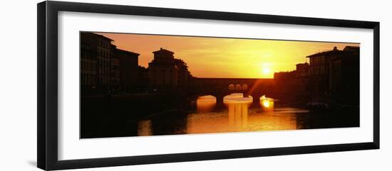 Ponte Vecchio Arno River Florence Italy-null-Framed Premium Photographic Print