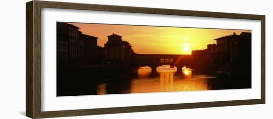 Ponte Vecchio Arno River Florence Italy-null-Framed Photographic Print