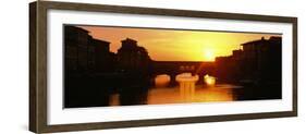 Ponte Vecchio Arno River Florence Italy-null-Framed Photographic Print