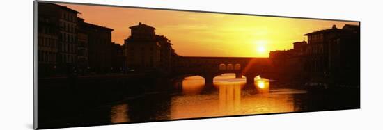 Ponte Vecchio Arno River Florence Italy-null-Mounted Photographic Print