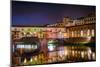 Ponte Vecchio at Night, Florence, Italy-George Oze-Mounted Photographic Print