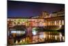 Ponte Vecchio at Night, Florence, Italy-George Oze-Mounted Photographic Print