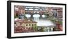 Ponte Vecchio Bridge across Arno River, Florence, UNESCO World Heritage Site, Tuscany, Italy, Europ-Hans-Peter Merten-Framed Photographic Print