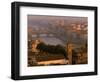 Ponte Vecchio Bridge, Arno River, Piazza Michelangelo, Florence, Tuscany, Italy-Walter Bibikow-Framed Photographic Print