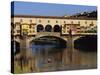 Ponte Vecchio Bridge, Florence, UNESCO World Heritage Site, Tuscany, Italy, Europe-Groenendijk Peter-Stretched Canvas