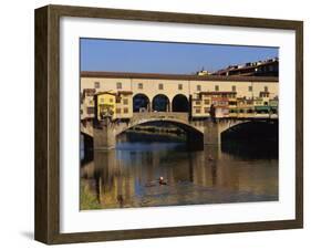 Ponte Vecchio Bridge, Florence, UNESCO World Heritage Site, Tuscany, Italy, Europe-Groenendijk Peter-Framed Photographic Print