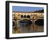 Ponte Vecchio Bridge, Florence, UNESCO World Heritage Site, Tuscany, Italy, Europe-Groenendijk Peter-Framed Photographic Print