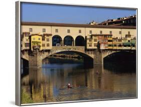 Ponte Vecchio Bridge, Florence, UNESCO World Heritage Site, Tuscany, Italy, Europe-Groenendijk Peter-Framed Photographic Print