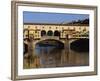Ponte Vecchio Bridge, Florence, UNESCO World Heritage Site, Tuscany, Italy, Europe-Groenendijk Peter-Framed Photographic Print