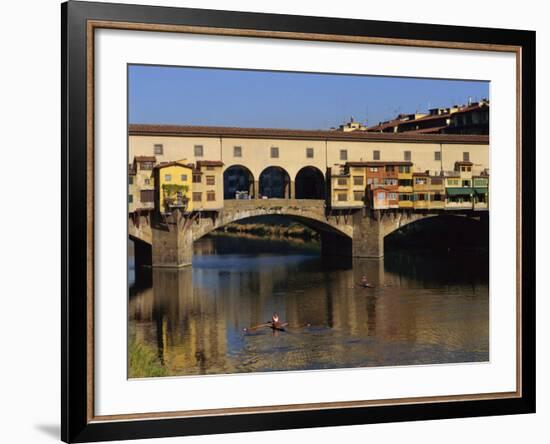 Ponte Vecchio Bridge, Florence, UNESCO World Heritage Site, Tuscany, Italy, Europe-Groenendijk Peter-Framed Photographic Print