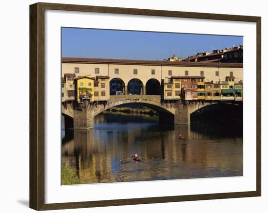 Ponte Vecchio Bridge, Florence, UNESCO World Heritage Site, Tuscany, Italy, Europe-Groenendijk Peter-Framed Photographic Print