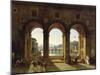 Ponte Vecchio, c.1811-Lancelot Théodore Turpin De Crissé-Mounted Giclee Print