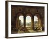 Ponte Vecchio, c.1811-Lancelot Théodore Turpin De Crissé-Framed Giclee Print