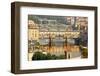 Ponte Vecchio Covered Bridge over Arno River, Florence, Italy-William Perry-Framed Photographic Print