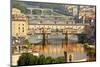 Ponte Vecchio Covered Bridge over Arno River, Florence, Italy-William Perry-Mounted Photographic Print