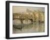 Ponte Vecchio, Florence, c.1910-Charles Oppenheimer-Framed Giclee Print