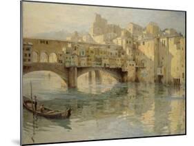 Ponte Vecchio, Florence, c.1910-Charles Oppenheimer-Mounted Giclee Print