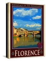 Ponte Vecchio, Florence Italy 1-Anna Siena-Stretched Canvas