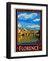 Ponte Vecchio, Florence Italy 1-Anna Siena-Framed Giclee Print