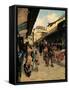 Ponte Vecchio, Florence-Signorini Telemaco-Framed Stretched Canvas