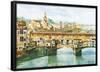 Ponte Vecchio In Florence-null-Framed Poster