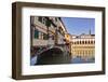 Ponte Vecchio Is an Old Medieval Bridge in the Historic Centre of Florence Spanning the River Arno-Julian Elliott-Framed Photographic Print