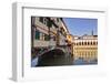 Ponte Vecchio Is an Old Medieval Bridge in the Historic Centre of Florence Spanning the River Arno-Julian Elliott-Framed Photographic Print