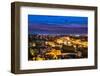 Ponte Vecchio Night View over Arno River, Florence-David Ionut-Framed Photographic Print