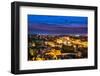 Ponte Vecchio Night View over Arno River, Florence-David Ionut-Framed Photographic Print