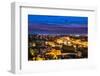 Ponte Vecchio Night View over Arno River, Florence-David Ionut-Framed Photographic Print