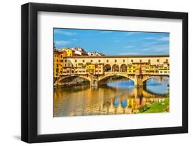 Ponte Vecchio over Arno River in Florence, Italy-sborisov-Framed Photographic Print