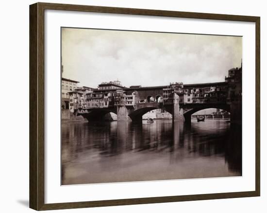 Ponte Vecchio over the River Arno in Florence-Bettmann-Framed Photographic Print