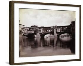 Ponte Vecchio over the River Arno in Florence-Bettmann-Framed Photographic Print