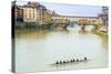 Ponte Vecchio, River Arno, UNESCO, Firenze, Tuscany, Italy-Nico Tondini-Stretched Canvas