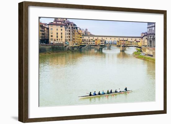 Ponte Vecchio, River Arno, UNESCO, Firenze, Tuscany, Italy-Nico Tondini-Framed Photographic Print