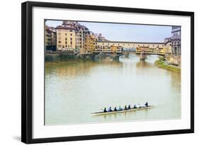 Ponte Vecchio, River Arno, UNESCO, Firenze, Tuscany, Italy-Nico Tondini-Framed Photographic Print