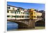 Ponte Vecchio, River Arno, UNESCO, Firenze, Tuscany, Italy-Nico Tondini-Framed Photographic Print