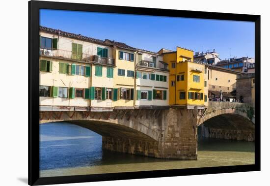 Ponte Vecchio, River Arno, UNESCO, Firenze, Tuscany, Italy-Nico Tondini-Framed Photographic Print