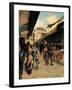 Ponte Vecchio-Telemaco Signorini-Framed Art Print