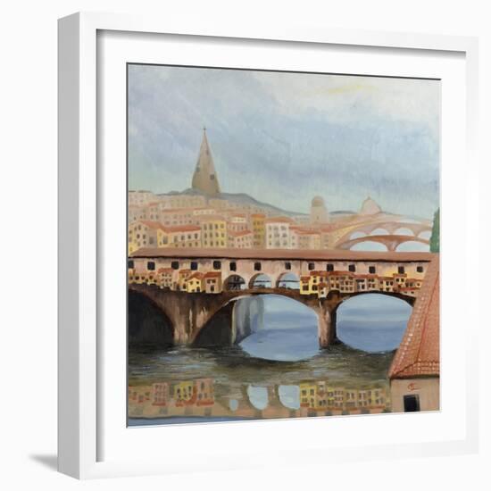 Ponte Vecchio-Cheryl Bartley-Framed Giclee Print