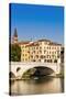 Ponte Vittoria, River Adige, Verona, UNESCO World Heritage Site, Veneto, Italy, Europe-Nico-Stretched Canvas