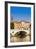 Ponte Vittoria, River Adige, Verona, UNESCO World Heritage Site, Veneto, Italy, Europe-Nico-Framed Photographic Print