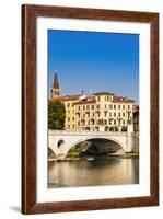 Ponte Vittoria, River Adige, Verona, UNESCO World Heritage Site, Veneto, Italy, Europe-Nico-Framed Photographic Print