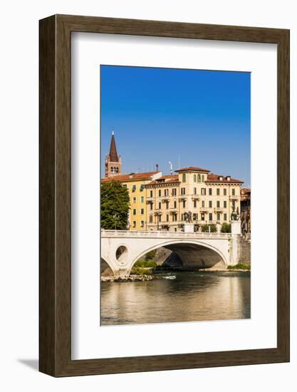 Ponte Vittoria, River Adige, Verona, UNESCO World Heritage Site, Veneto, Italy, Europe-Nico-Framed Photographic Print