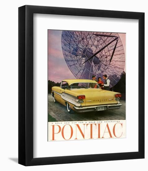 Pontiac-A Bold New Gerneration-null-Framed Art Print