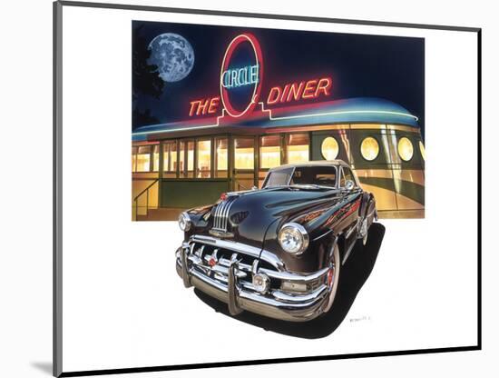 Pontiac Chieftain '50 at The Circle Diner-Graham Reynold-Mounted Premium Giclee Print