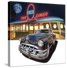 Pontiac Chieftain '50 at The Circle Diner-Graham Reynold-Stretched Canvas