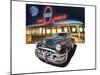 Pontiac Chieftain '50 at The Circle Diner-Graham Reynold-Mounted Art Print